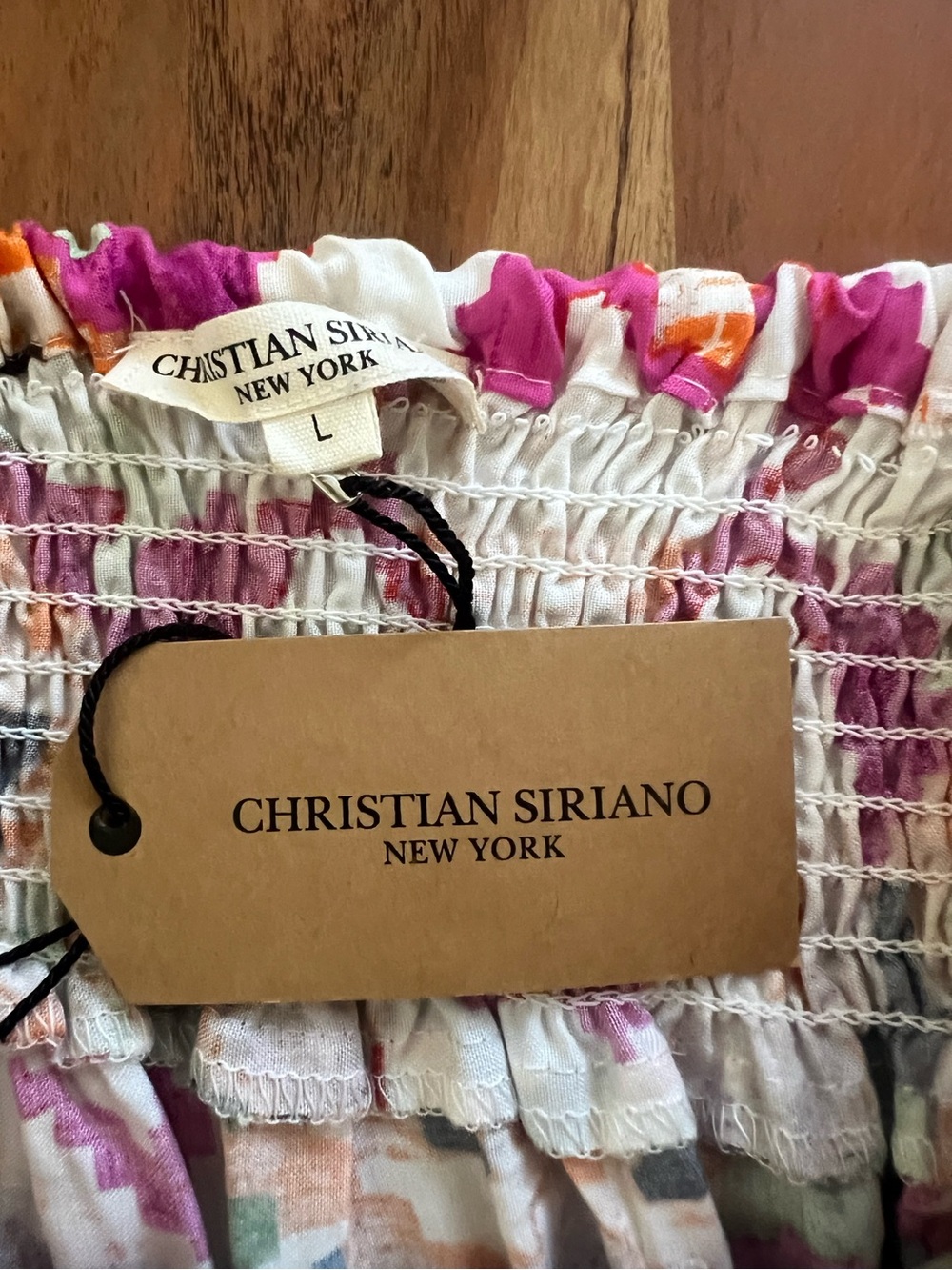 Christian Siriano Pink Orange Multicolor Geometric Maxi Skirt - Picture 3 of 9